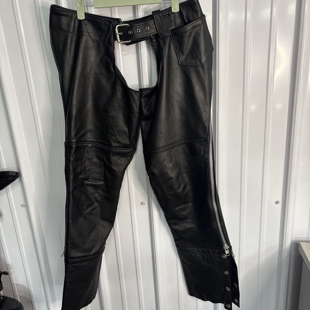 Womens Leather Chaps Size Med